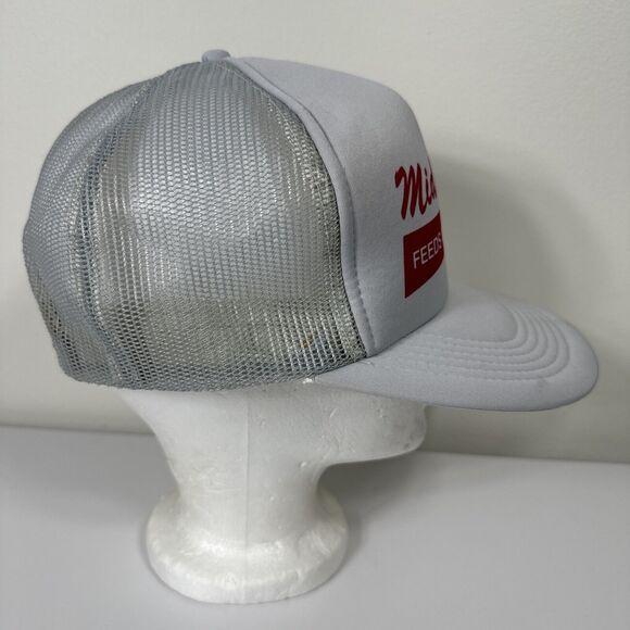 ASI Mid-Nebr Feeds Inc. Adjustable Snapback Mesh Back Foam Trucker Hat Cap Mens - Picture 4 of 13